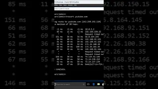 "tracert" command - Find path to a website