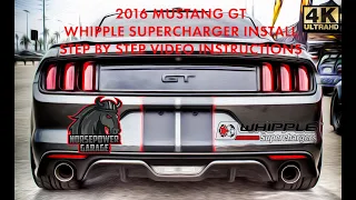 Step By Step How To Install Whipple Supercharger On A 2016 Mustang GT