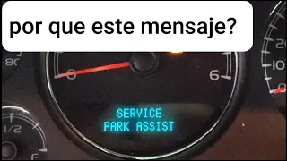 luz prendida service park assist - parking sensor replacement