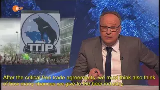 [English subtitles] Heute Show: TTIP, EU-US free trade challenges. 5/6/2016