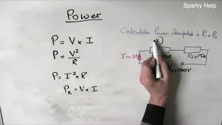 Power Dissipated - Worked Examples