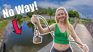 Magnet Fishing For Treasure In A Urban Canal - Crazy Day Of Magnet Fishing Using My Strongest Magnet