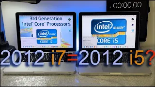 2012 Macbook pro 13"  i7 vs 2012 Macbook Pro  13" i5 performance Comparison