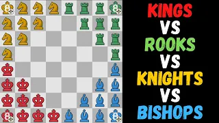 Kings VS Rooks VS Knights VS Bishops | Fairy Chess