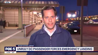 DC man becomes unruly on flight, causes emergency landing: police | FOX 5 DC