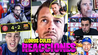 LAS MEJORES REACCIONES de CULES al BARCA 2-4 GIRONA 🤣 HUNDIDOS por el CAMPEONATO DEL REAL MADRID