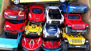 Box Full of Model Cars -BMW i8, GTR R35, BMW Dtm, Ferrari 488, Bugatti Divo, Lamborghini Taxi