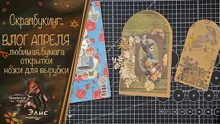 Скрапбукинг: влог 04/2024/ открытки/ ботаническая бумага/cozy forest/ножи для вырубки/ #скрапбукинг