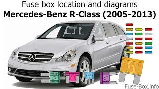 Fuse box location and diagrams: Mercedes-Benz R-Class (2005-2013)