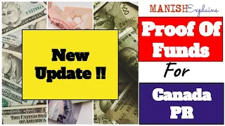 Proof of funds for Canadian immigration Update 09 Jun 2022