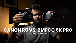 Is Canon's Clog 3 better than Pro res. from Blackmagic 6k pro? | Canon R8 vs. BMPCC 6K Pro.