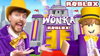 ESCAPA de la FABRICA de CHOCOLATE de MRBEAST de WILLY WONKA! 😯(Me Sorprende) Roblox