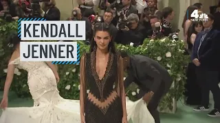 Kendall Jenner arrives at the 2024 Met Gala  | NBC New York