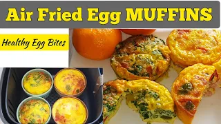 QUICK EGG MUFFINS RECIPE IN AIR FRYER. HOW TO MAKE  Air Fried EGG CUPS. Air Fry Egg Bites. Healthy