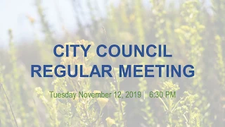 Malibu City Council Meeting November 12, 2019