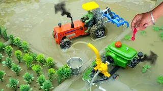 diy tractor mini cultivator machine with mini water pump science Project#2