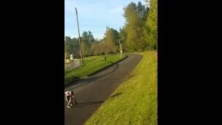 Funny longboarding crash