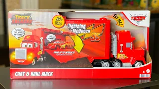 Disney Pixar Cars Chat and Haul Mack, Track Talkers Unboxing & Review