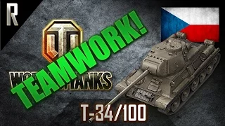 ► World of Tanks - Teamwork: T-34/100 [12 kills, 8396 dmg]