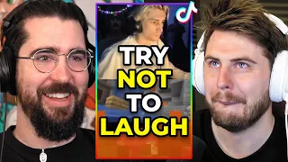 OUR FIRST TRY NOT TO LAUGH CHALLENGE | Nogla VS Terroriser!