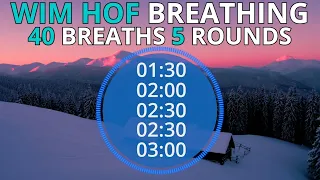 Wim Hof Guided Breathing Session - 5 Rounds 40 Breaths Extreme No Talking