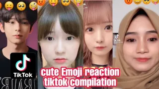 CUTE EMOJI SONG REACTION ( TIKTOK  COMPILATION)