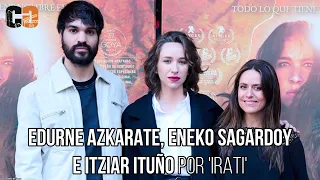 Edurne Azkarate, Eneko Sagardoy e Itziar Ituño: "Ha sido muy interesante tender puentes hacia Irati"