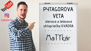 PYTAGOROVA VETA - STENOVÉ a TELESOVÉ uhlopriečky KVÁDRA