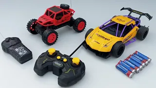 sports racing RC car and off road Mini Rock roller truck unboxing in testing  A380 airebus aeroplane