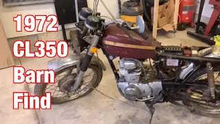 Exclusive Sneak Peek: Restoration Project of Vintage Motorcycle Barn Find (Honda CL350)