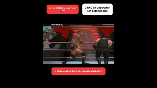 2 RKO Finishers on Undertaker | wwe smackdown vs raw 2010 gameplay