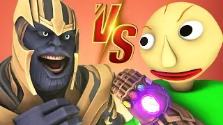 BALDI REMASTERED vs THANOS - LA PELÍCULA (Español Avengers Parodia Animada 3D Animación Classic)