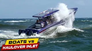 HOW TO FLOOD A MILLION DOLLAR BOAT AT BOCA INLET! | Boats vs Haulover Inlet