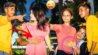 Waist TOUCHING  With Twist Prank on cute Girls 😜 I First time in India 🔥 I Ankush prank