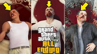 GTA 5 - All 5 Endings and what happens after all endings! (A,B,C, Secret & BETA)