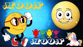 MOON MOON | Nursery Rhyme | Baby Song|Moon Moon Action Rhyme|The Moon Song Lullaby | viral poem 2024