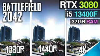 Battlefield 2042 : RTX 3080 10GB | 1080p 1440p 4K RTX DLSS + i5 13400F