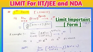 LIMIT || This is very famous Limit Shortcut Trick & Theory IIT/JEE 2023 || NDA 1 Maths 2023 #jee2023