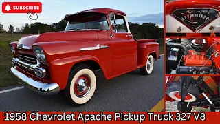 Classic 1958 Chevrolet Apache Pickup Truck 327 V8 Super High Quality Rotisserie Restored  MUST SEE!