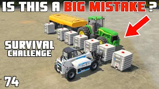 I SPENT NEARLY ALL OUR MONEY ON CHEMICALS | Survival Challenge | Farming Simulator 22 - EP 74