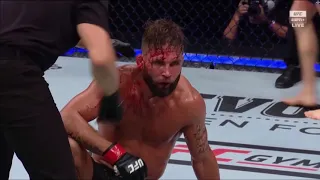 Calvin Kattar with a VIOLENT Elbow to KO Jeremy Stephens