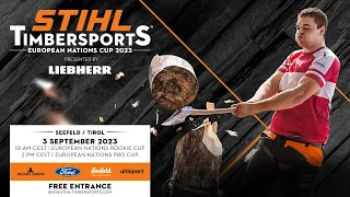 STIHL TIMBERSPORTS® European Nations Pro Cup 2023 - German commentary