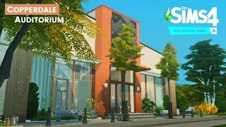 Copperdale Auditorium | Stop motion build | The Sims 4 | NO CC | High School Years | Sims 4 Video |