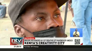 24 year old creative artist painting murals in Nakuru city