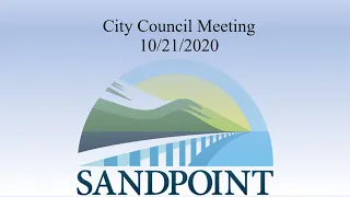 City of Sandpoint | City Council Meeting | 10/21/2020