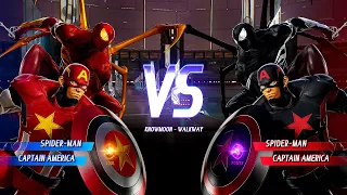 Spider-Man & Captain America Vs Spider-Man & Captain America [Hard AI]  | Marvel vs Capcom: Infinite