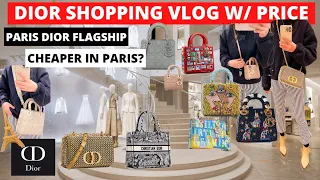 DIOR SHOPPING VLOG WITH PRICE | Paris Dior 30 Montaigne flagship shopping vlog with price