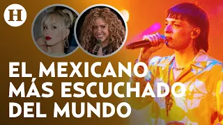 ¿Quién es Peso Pluma? El cantante mexicano que superó a Miley Cyrus y Shakira en Spotify