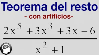 ¿Puedes calcular el residuo en la siguiente division algebraica?  | TEOREMA DEL RESTO