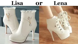 Lisa or Lena choose your favorite footwear 💕 #like #shere #subscribe  @magical_universe2457